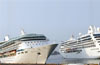 2 luxury cruise vessels with over 2500  tourists call at NMPT